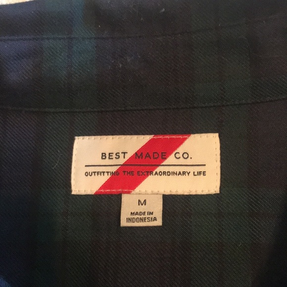 Duluth Trading Co. - Best Made Cotton Wool Blend Blackwatch Plaid Shirt - Picture 3 of 11